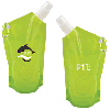 WB8314-FOLDING 591 ML. (20 FL. OZ.) WATER BAG-Translucent Lime Green (Clearance Minimum 130 Units)
